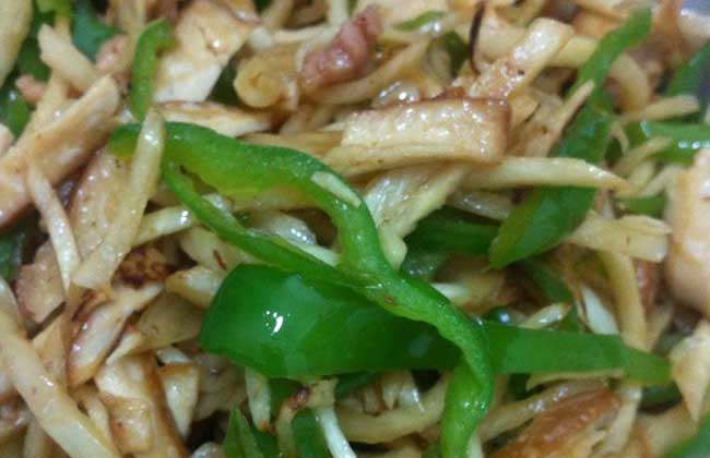 茭白炒肉丝的做法