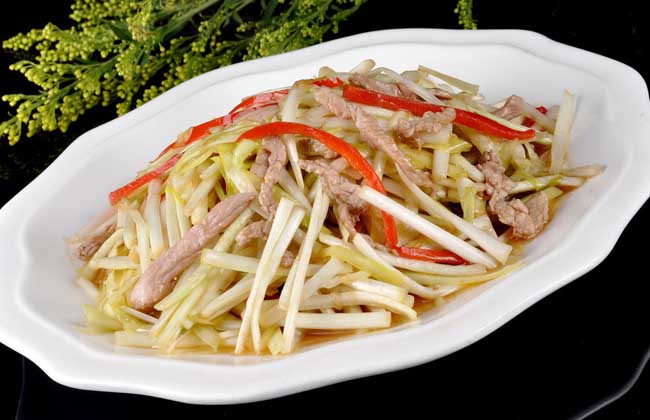 韭黄炒肉丝的功效及做法
