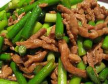 蒜苔炒肉的功效及做法